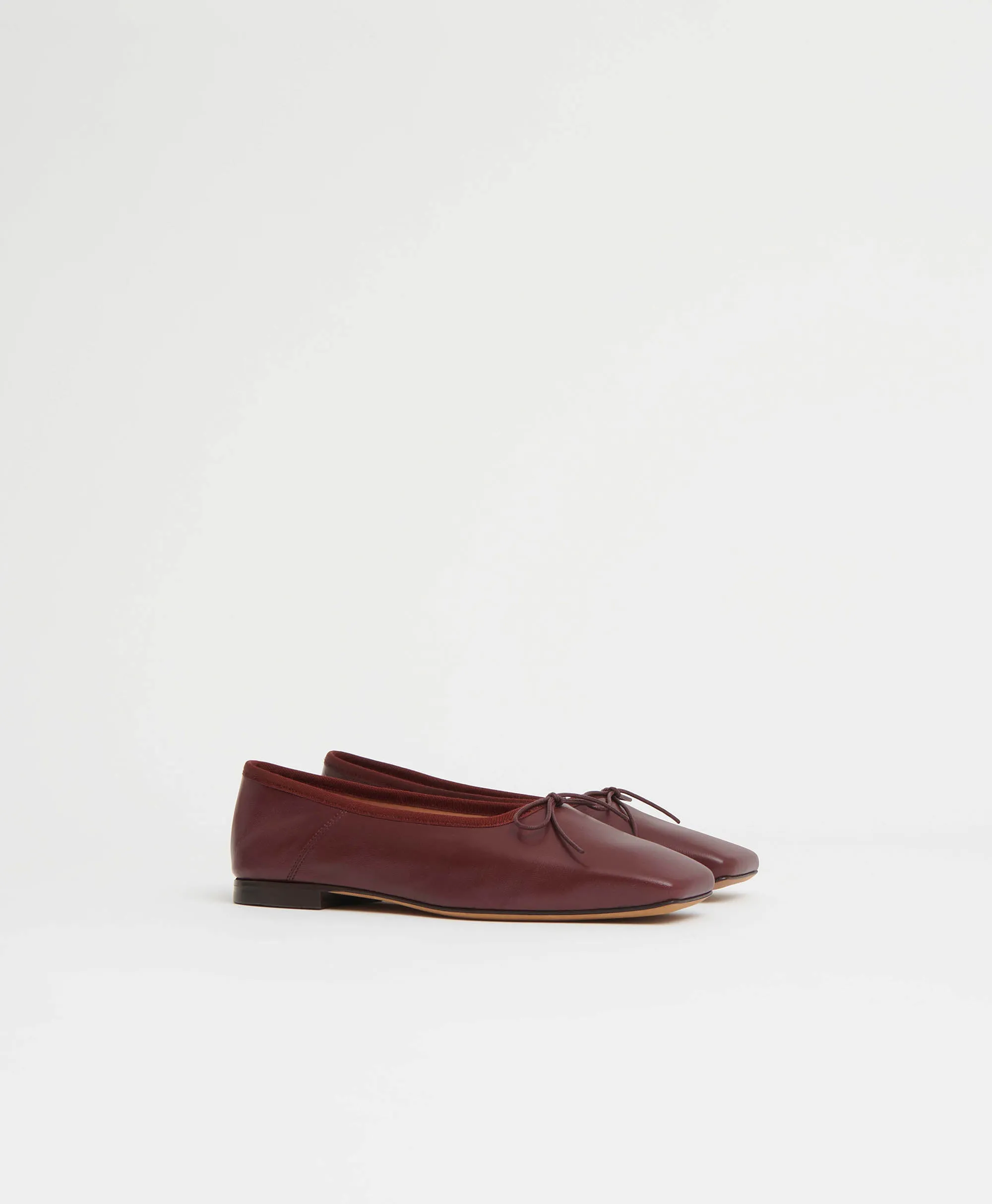 Square Toe Ballerina - Pomegranate