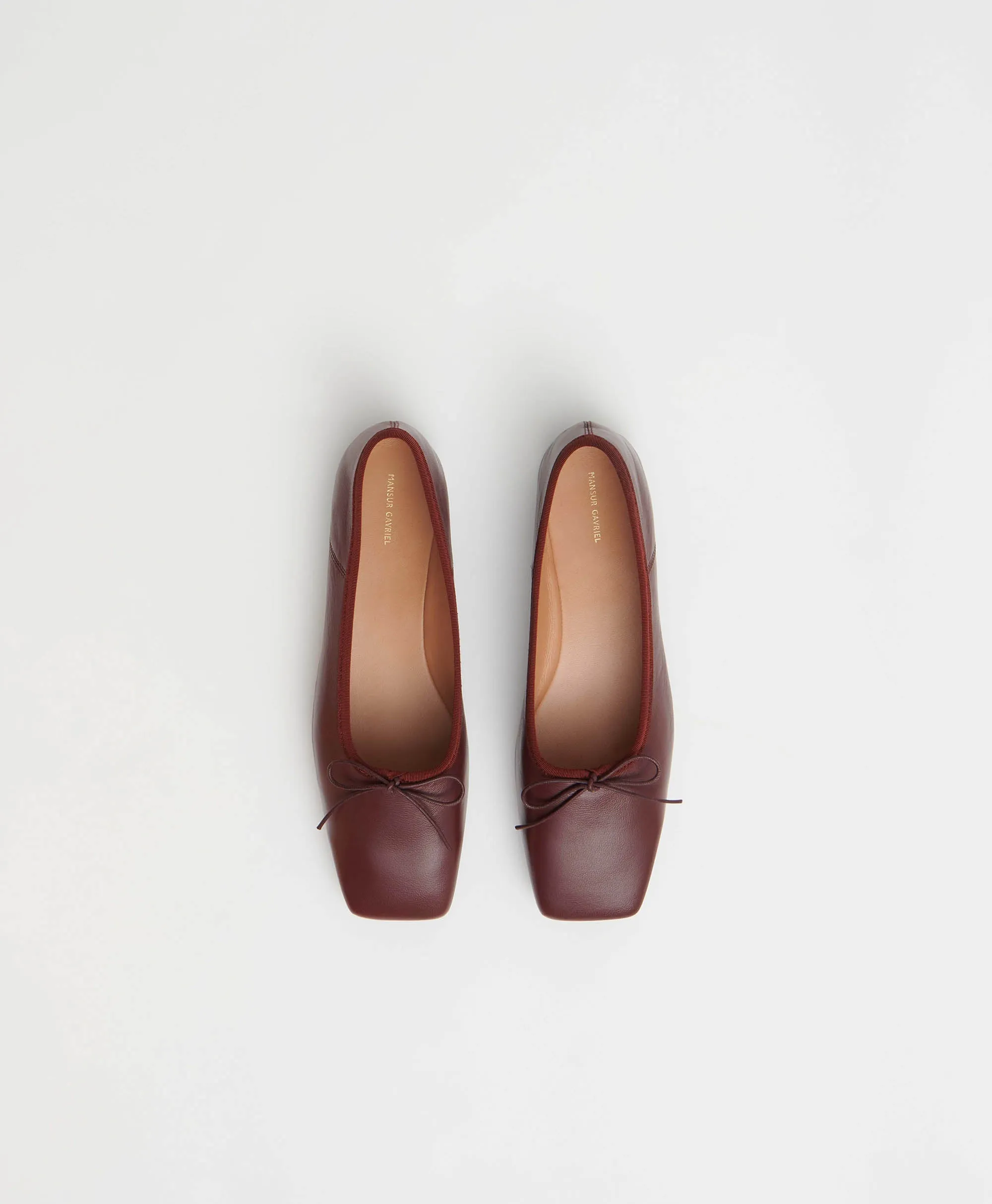 Square Toe Ballerina - Pomegranate