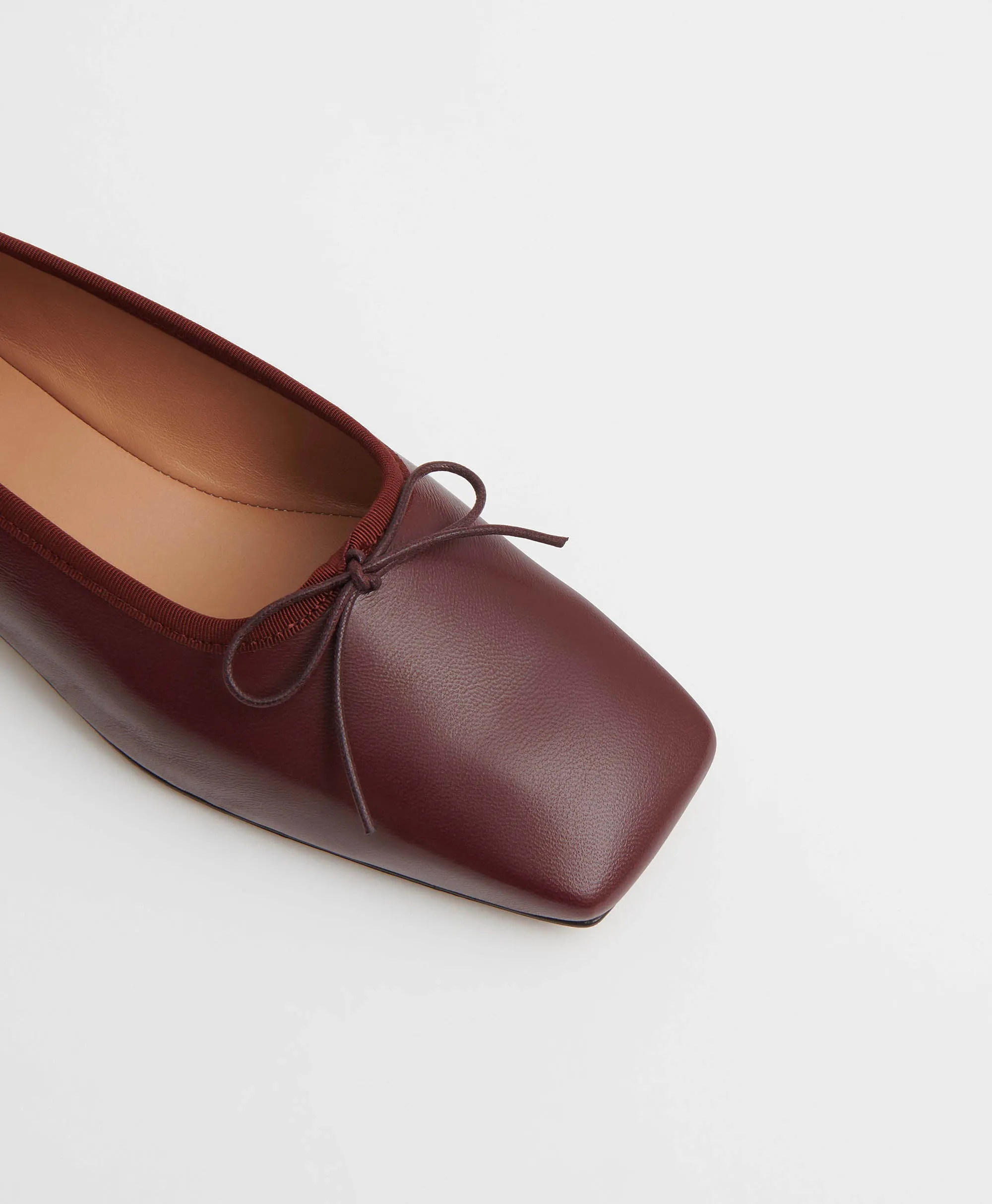 Square Toe Ballerina - Pomegranate