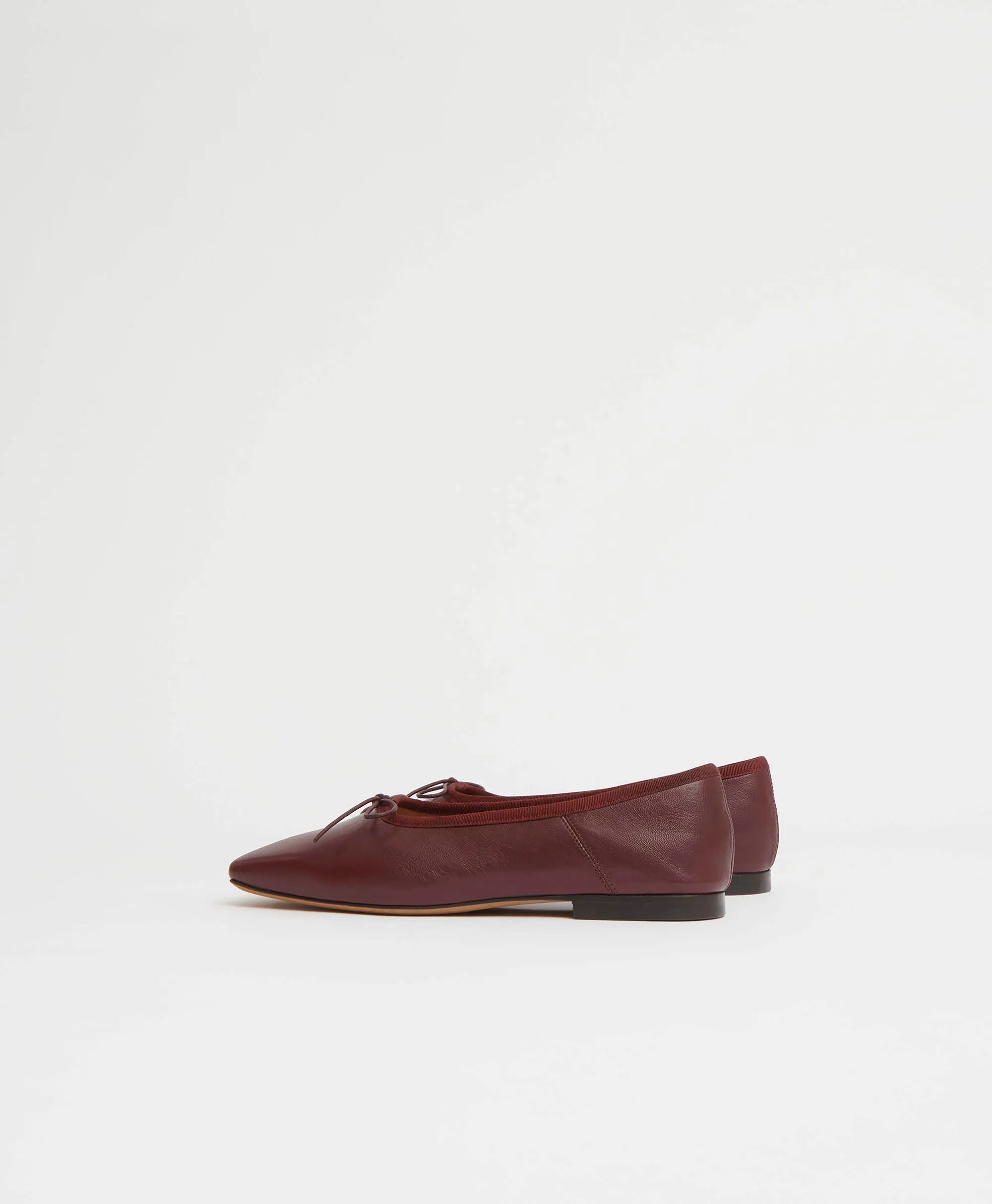 Square Toe Ballerina - Pomegranate