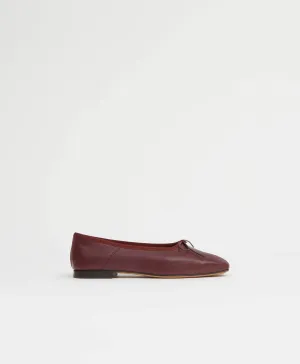 Square Toe Ballerina - Pomegranate
