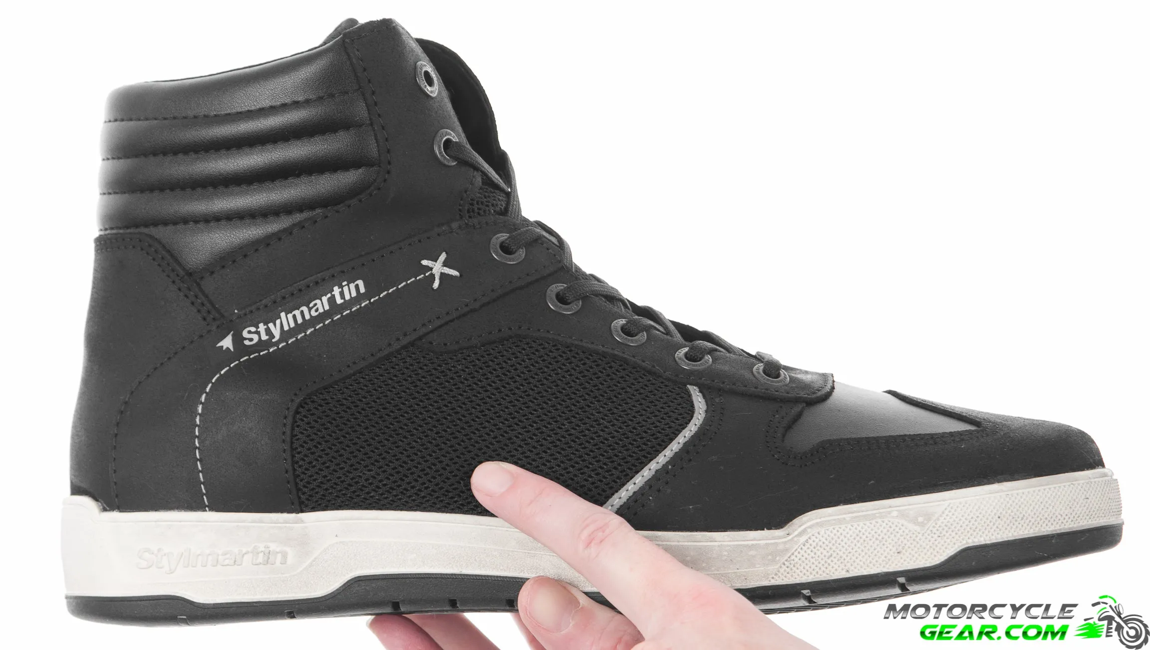 Stylmartin Atom Riding Shoes ~ STY113BW-46; Black, Size 46 (BLK46)