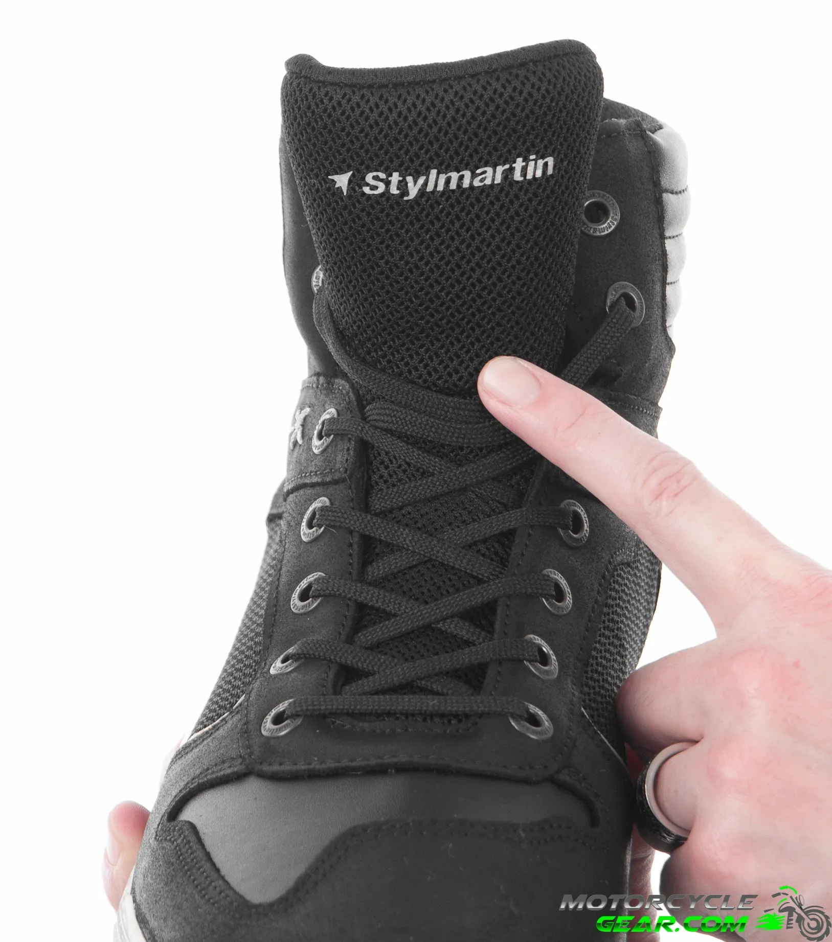 Stylmartin Atom Riding Shoes ~ STY113BW-46; Black, Size 46 (BLK46)