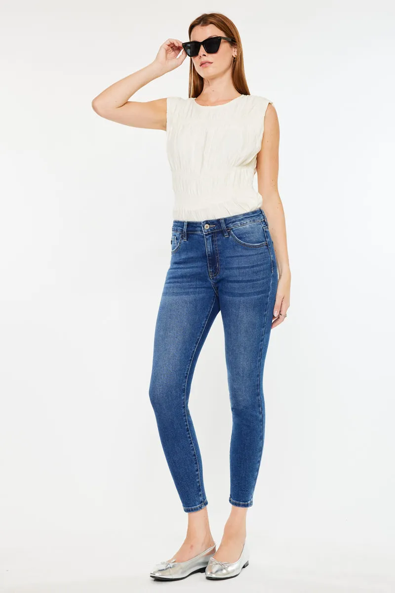 Teegan High Rise Cropped Skinny Jeans