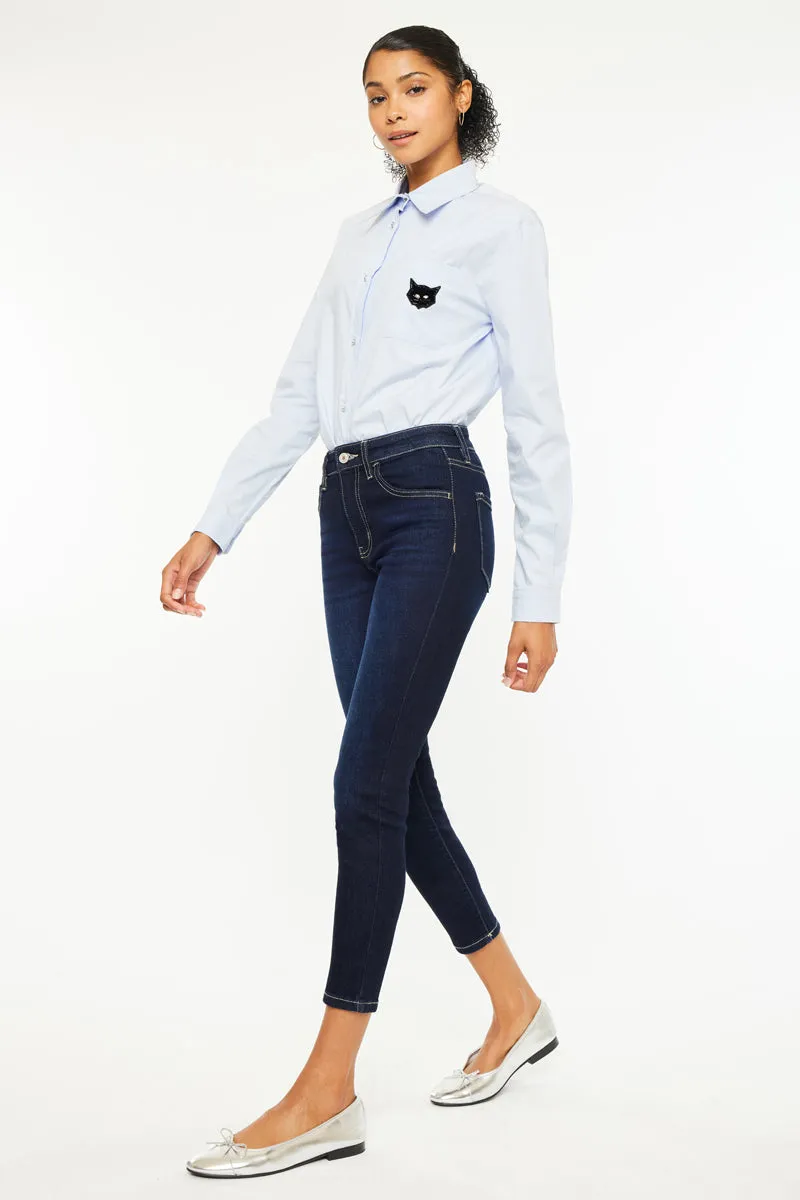 Teegan High Rise Cropped Skinny Jeans
