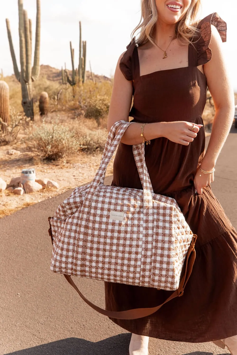 The Road Tripper Brown Gingham