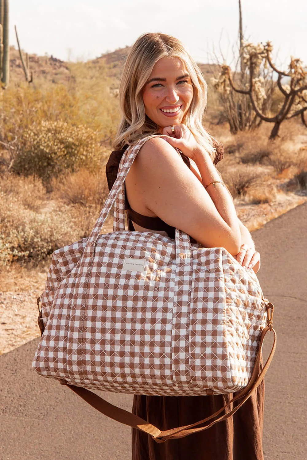 The Road Tripper Brown Gingham