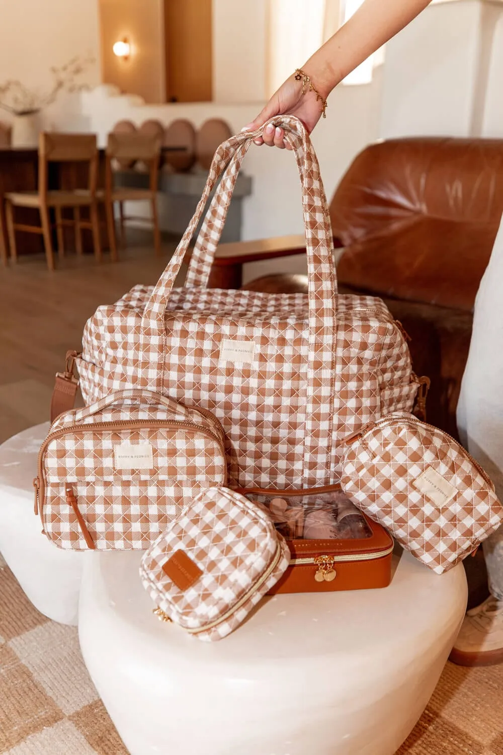 The Road Tripper Brown Gingham