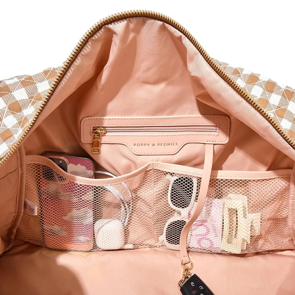 The Road Tripper Brown Gingham