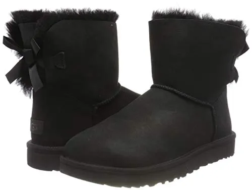 UGG Women's Mini Bailey Bow Ii Boot, Black, 8