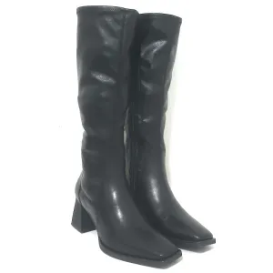 Vagabond Shoemakers Hedda Knee High Boots Black Leather Size 38 NEW