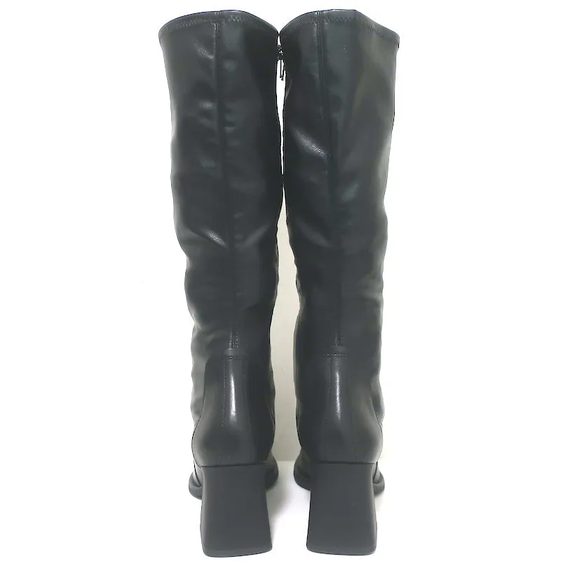 Vagabond Shoemakers Hedda Knee High Boots Black Leather Size 38 NEW