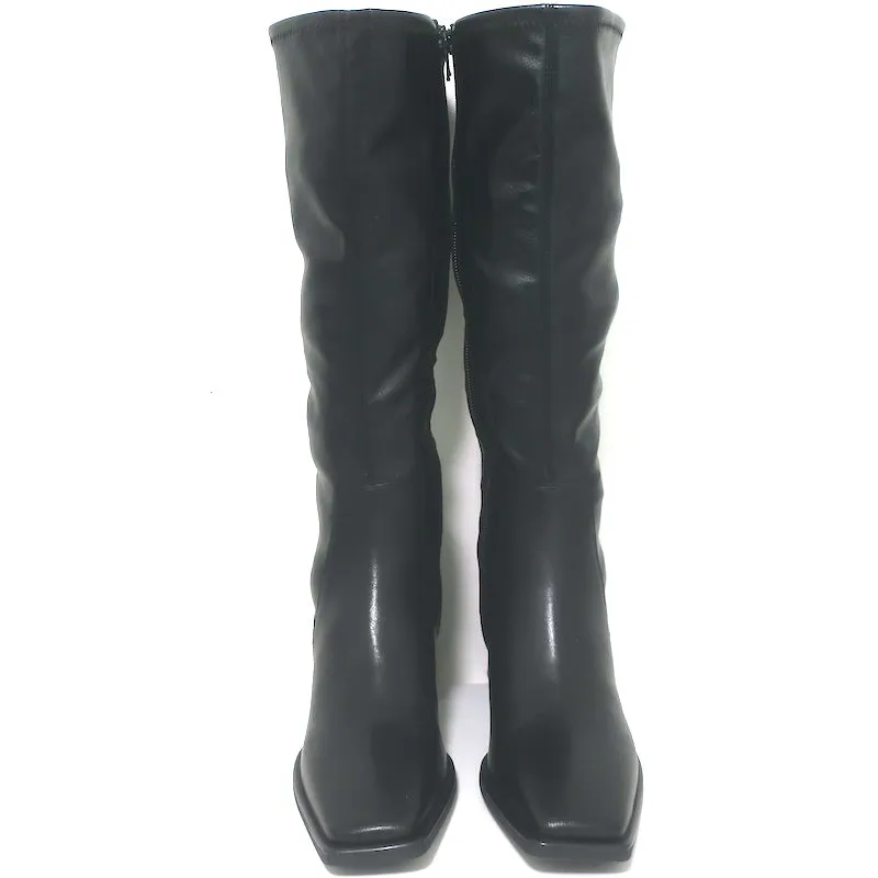 Vagabond Shoemakers Hedda Knee High Boots Black Leather Size 38 NEW