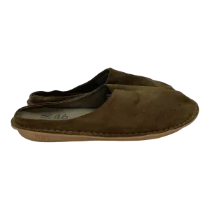 VIBAe Roma suede slippers, olive | 46
