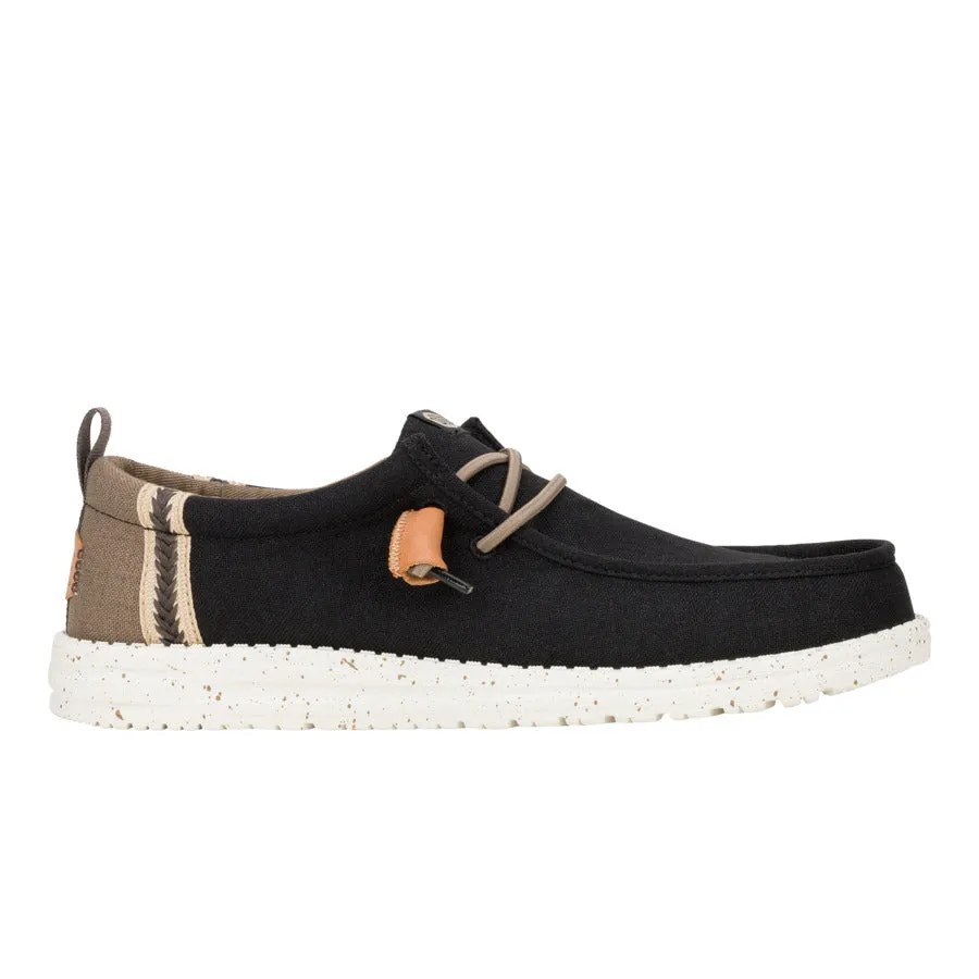Wally Summer Linen - Black/Walnut