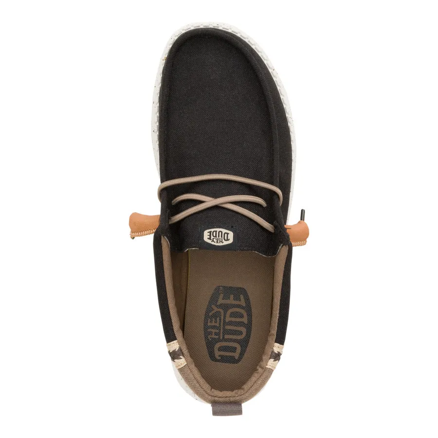Wally Summer Linen - Black/Walnut