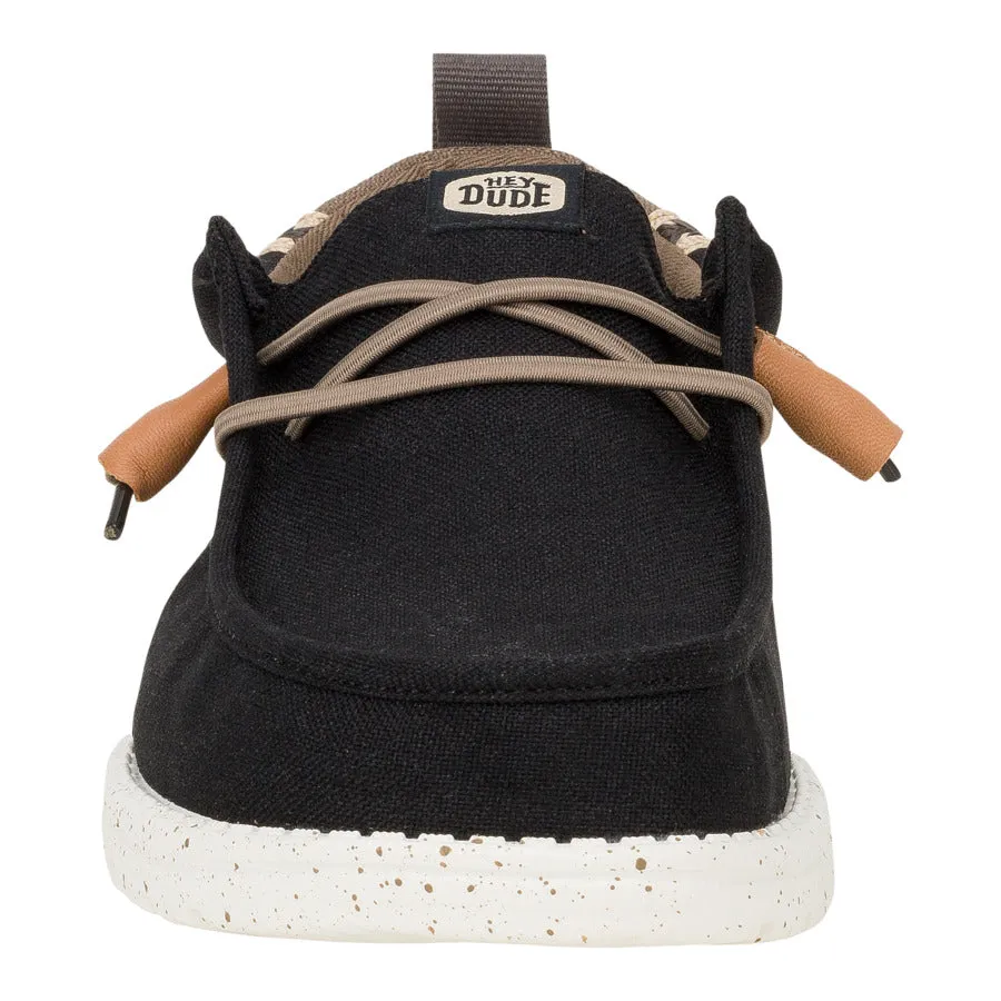 Wally Summer Linen - Black/Walnut