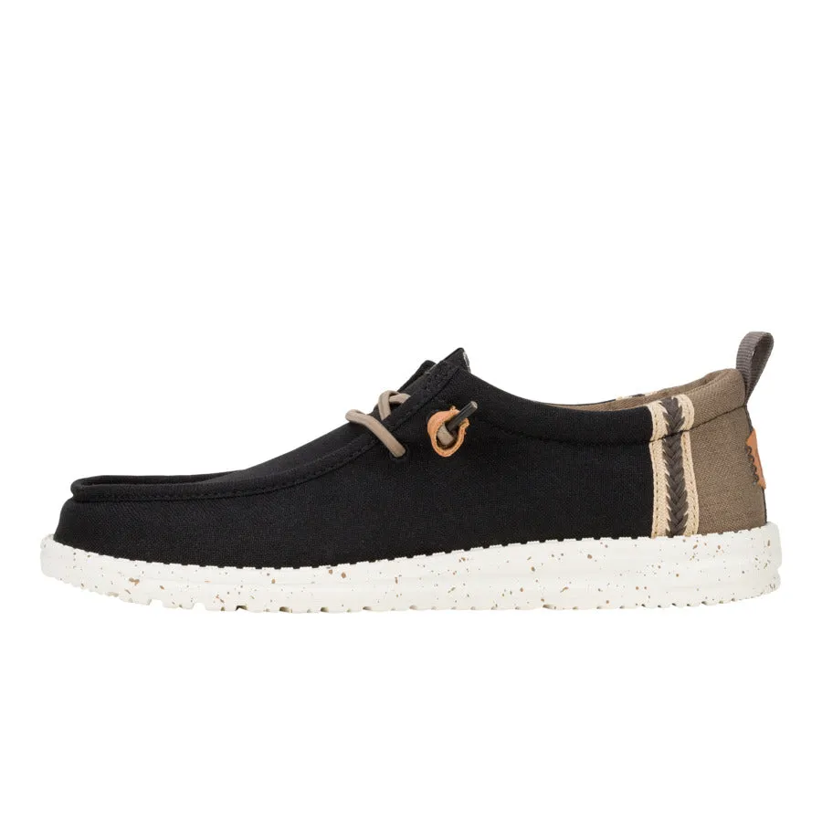 Wally Summer Linen - Black/Walnut