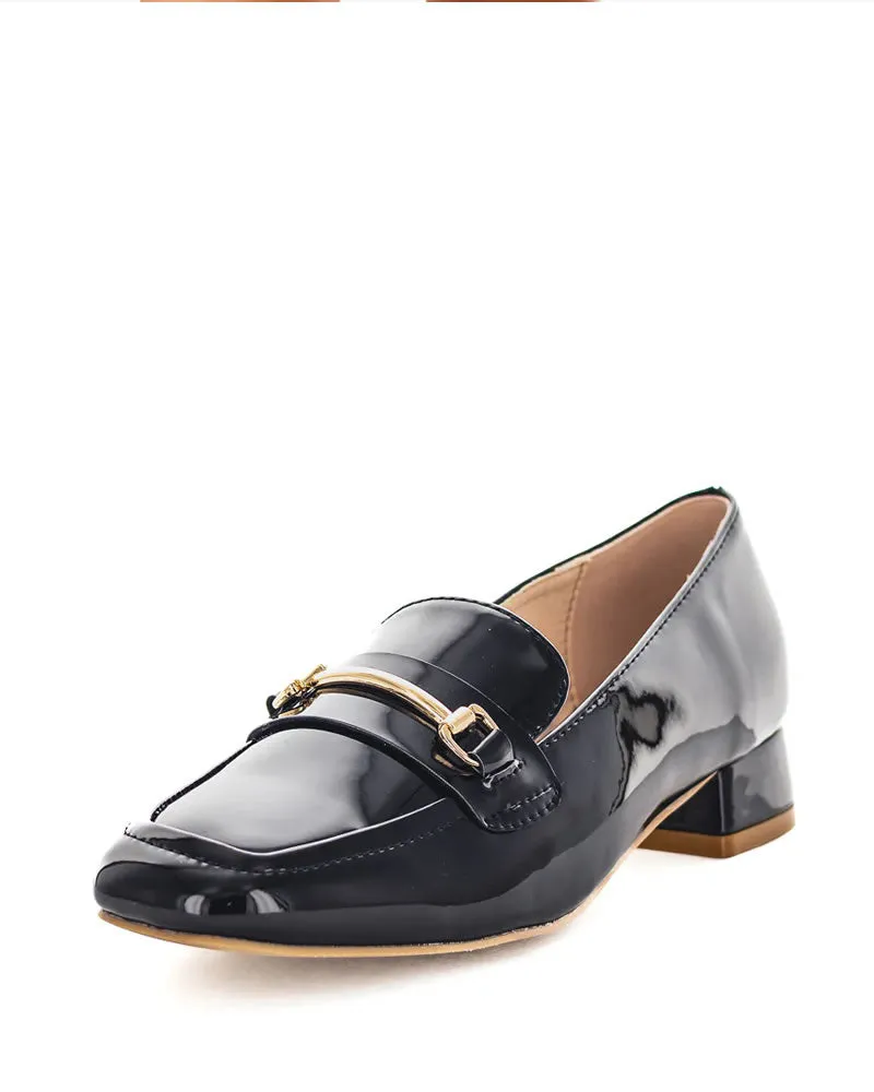 Wilde Shoes Serra Patent Low Heel Loafers