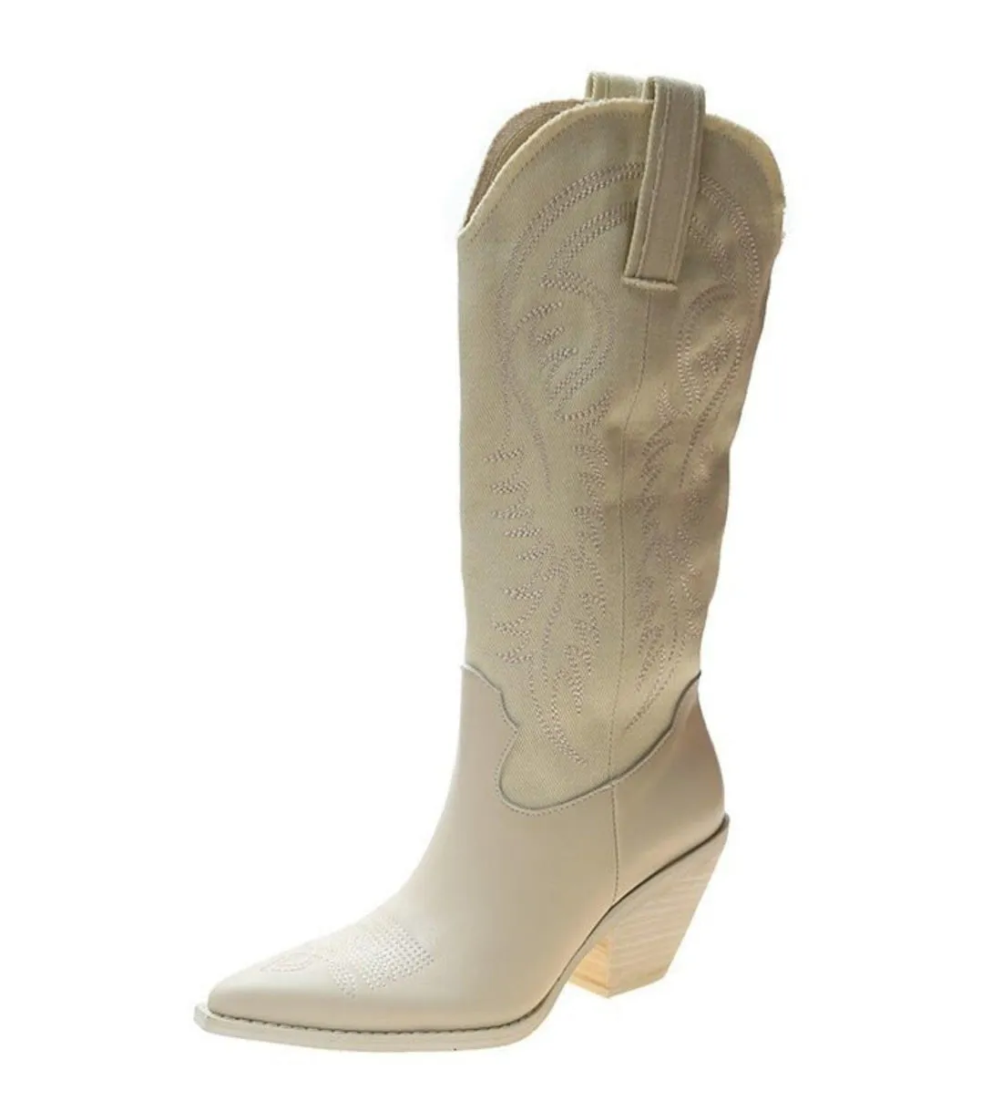 Women's Knee-High Leather Cowboy Boots: A Winter Essential