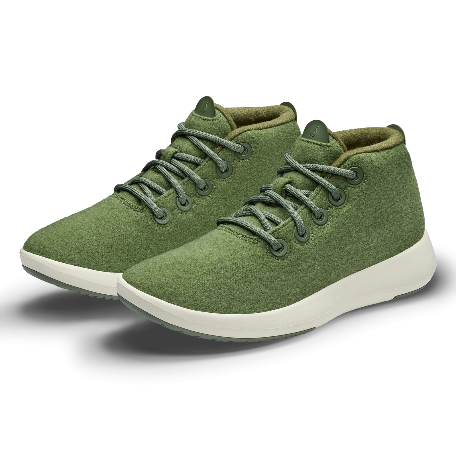 Women's Wool Runner-up Mizzles - Thunder Green (Natural White Sole)