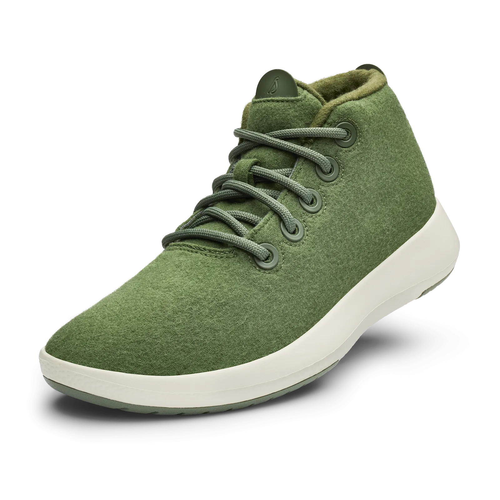 Women's Wool Runner-up Mizzles - Thunder Green (Natural White Sole)